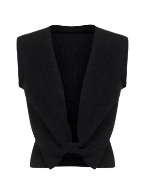 Jacquemus Twisted Sleeveless Cropped Top