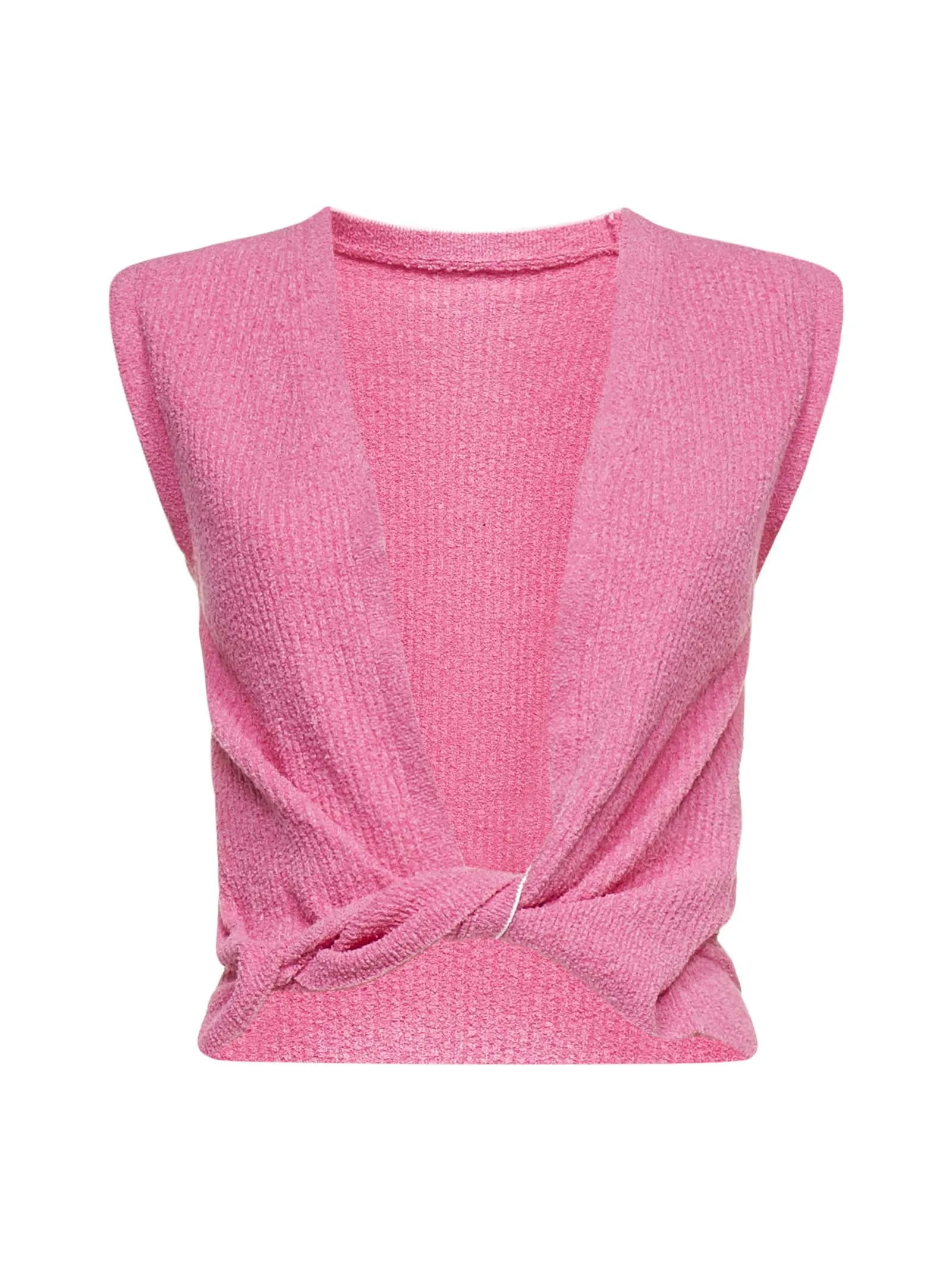 Jacquemus Twisted Sleeveless Cropped Top