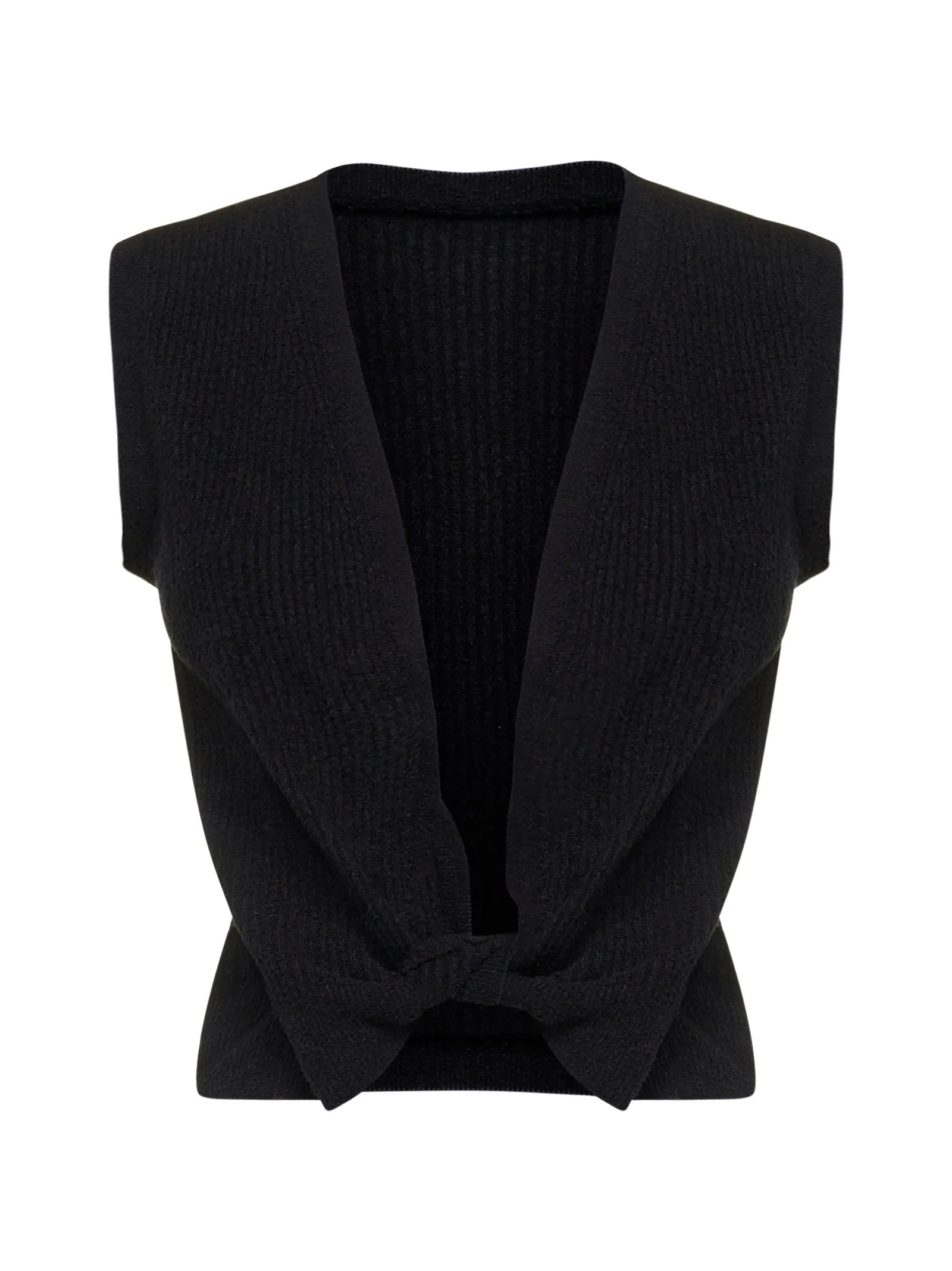Jacquemus Twisted Sleeveless Cropped Top