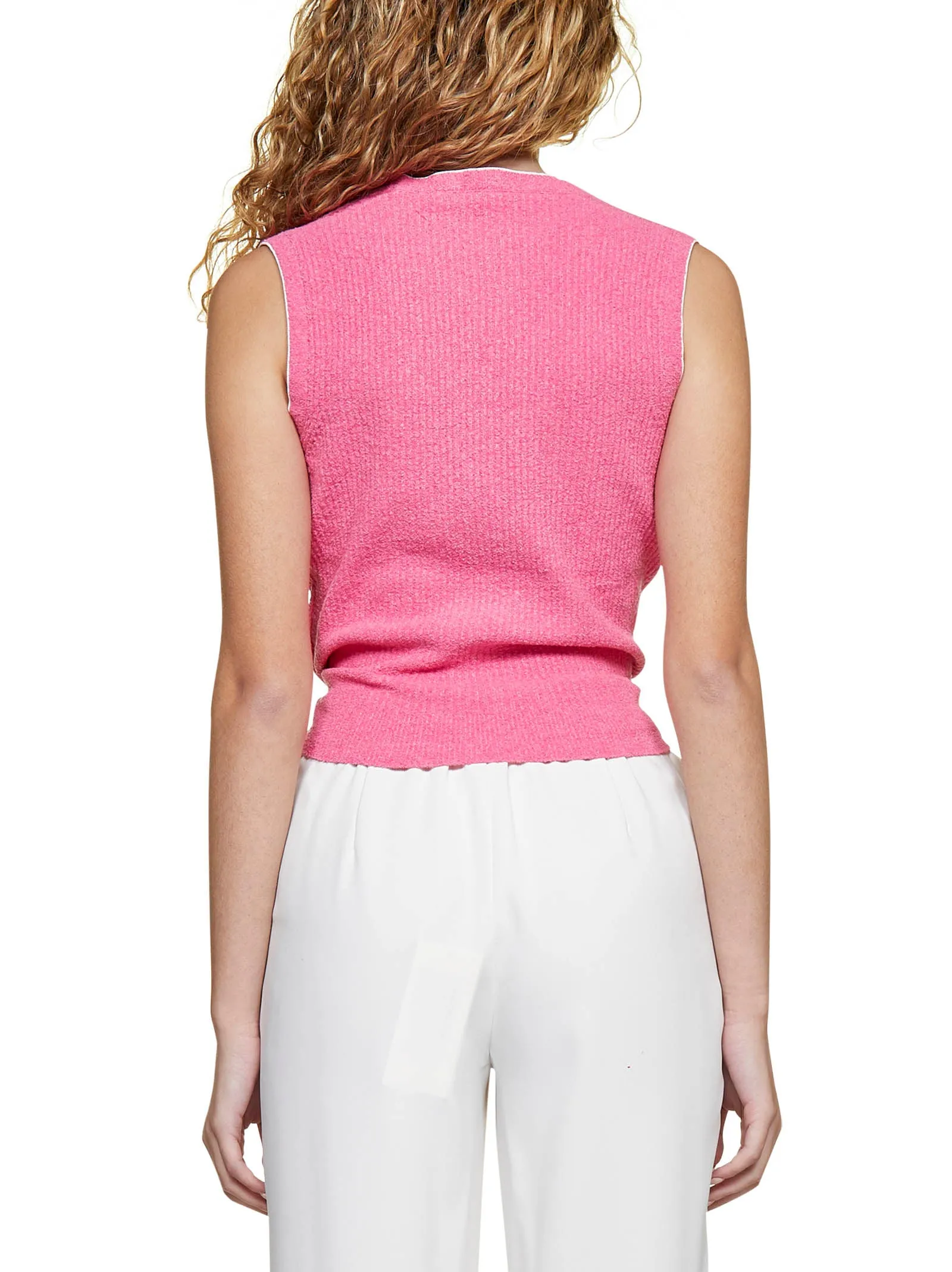Jacquemus Twisted Sleeveless Cropped Top