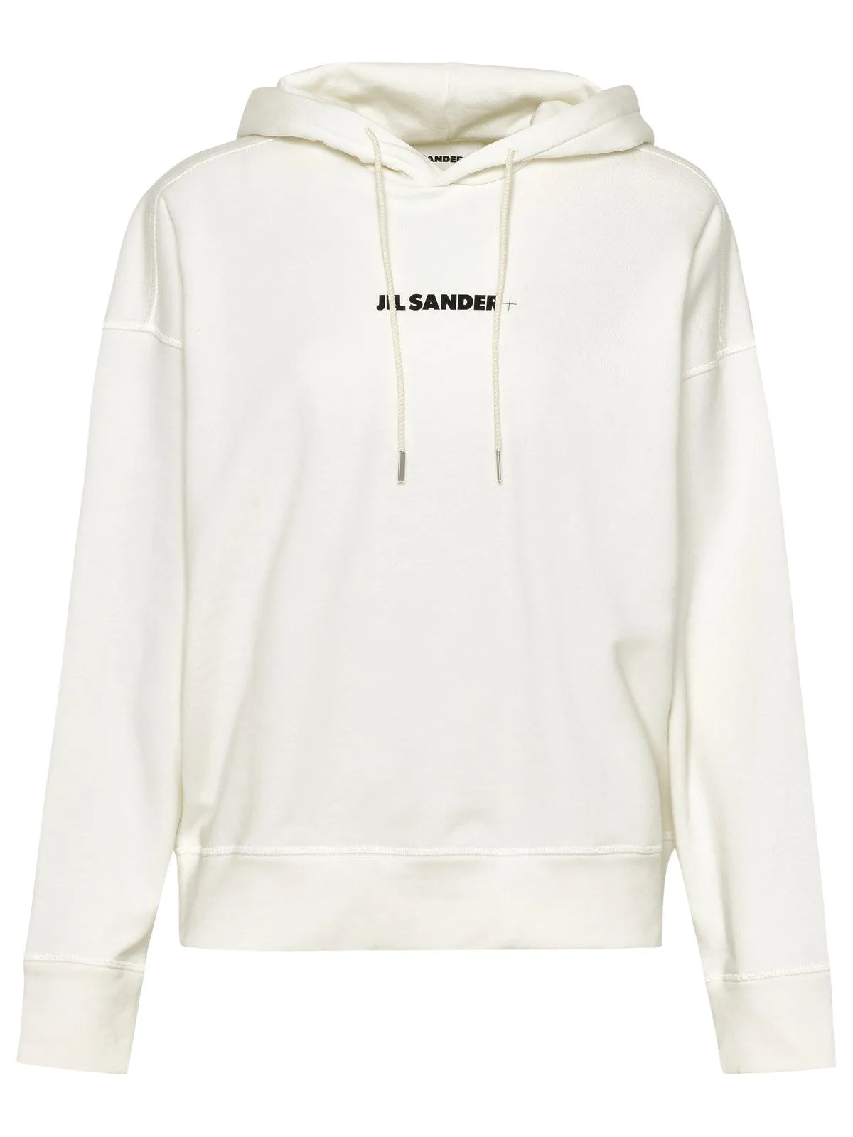 Jil Sander Logo Printed Drawstring Hoodie
