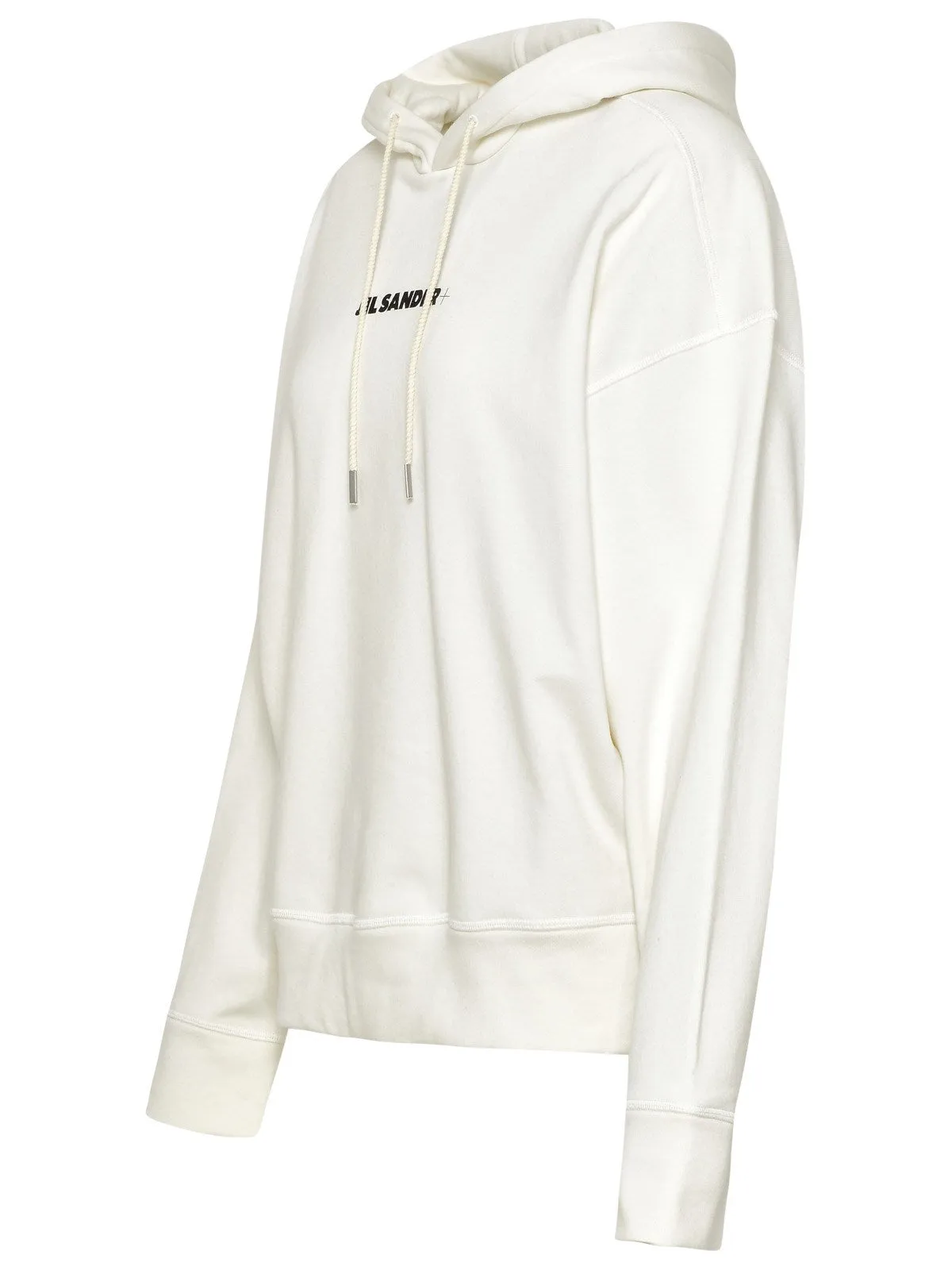 Jil Sander Logo Printed Drawstring Hoodie