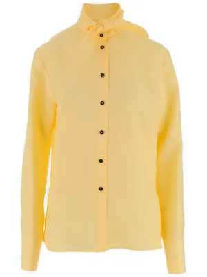 Jil Sander Scarf-Tie Detail Buttoned Shirt