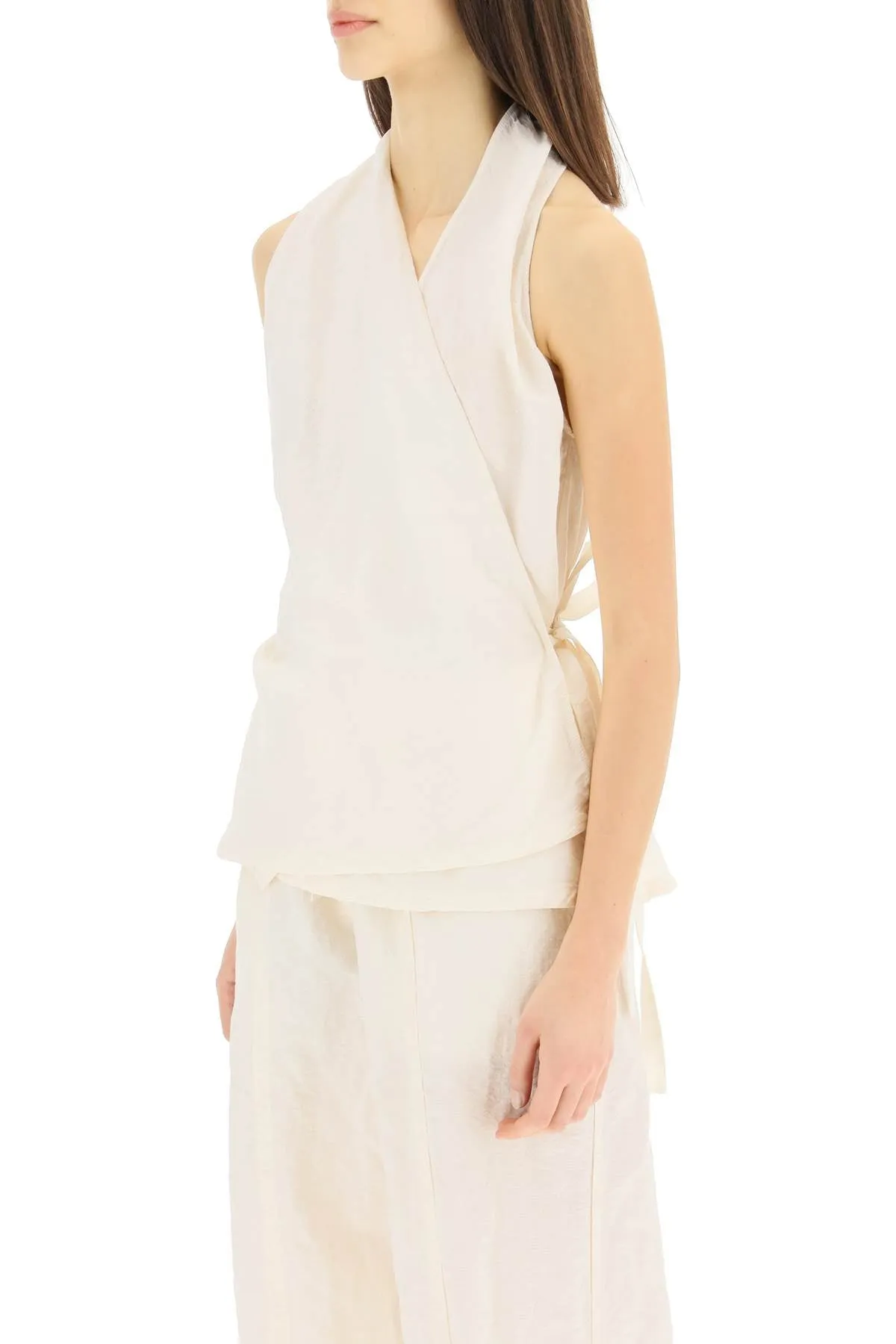 Jil Sander Strapped Wrapped Top