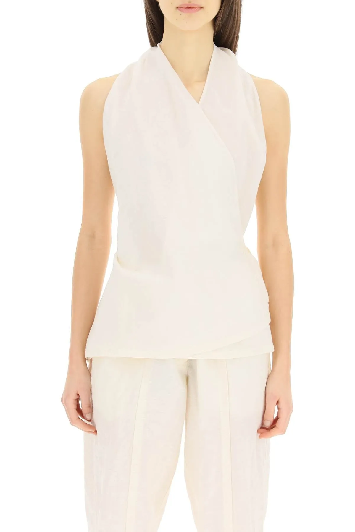 Jil Sander Strapped Wrapped Top