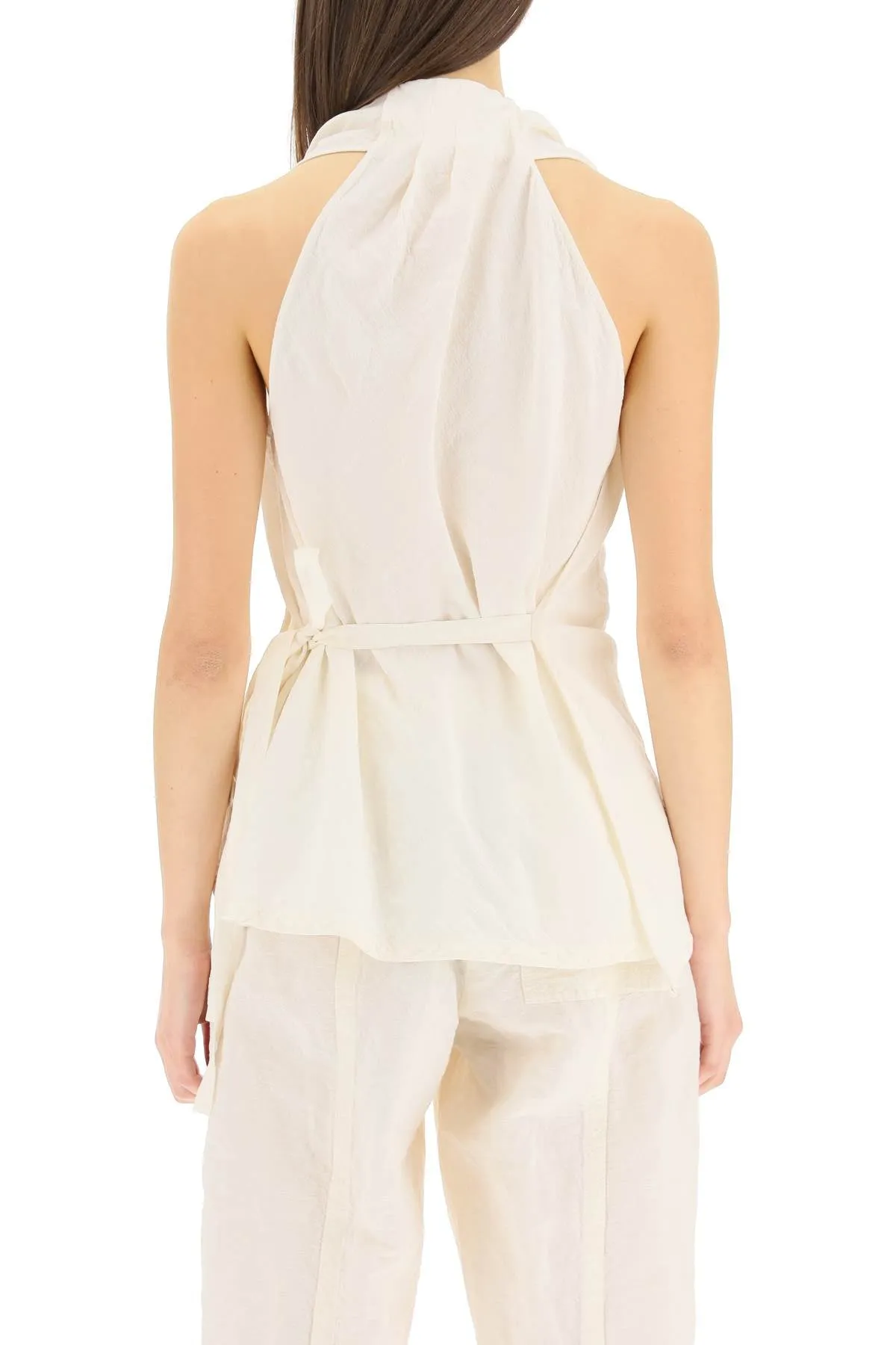 Jil Sander Strapped Wrapped Top
