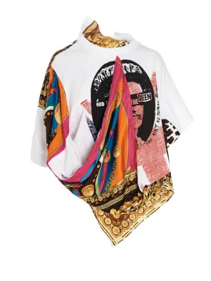 Junya Watanabe Asymmetric Printed Top