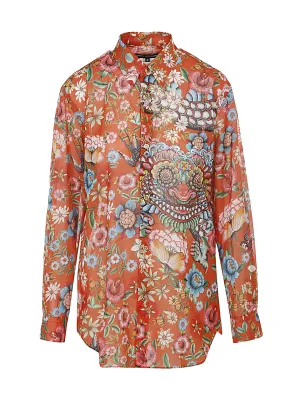 Junya Watanabe Graphic Printed Buttoned Shirt