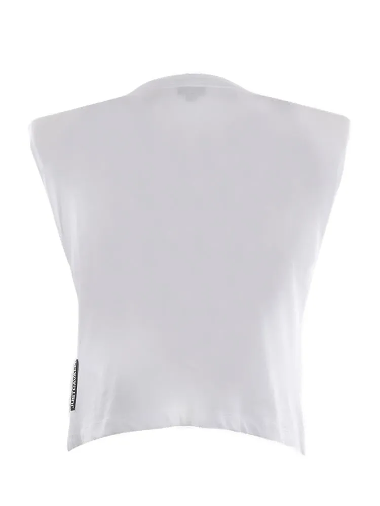 Just Cavalli Embellished Sleeveless Top