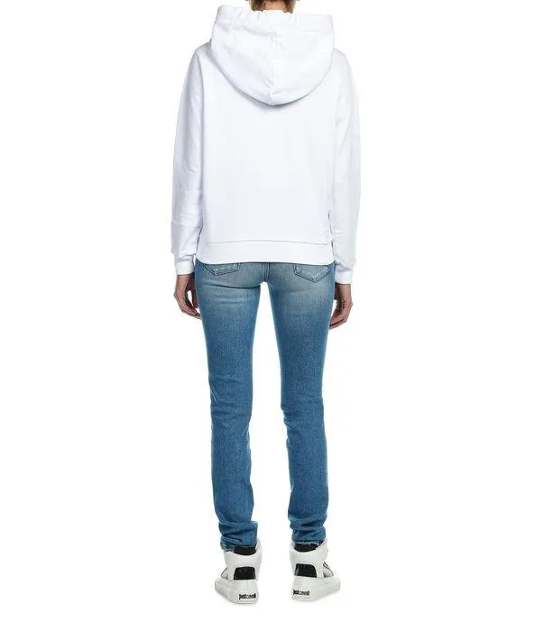 Just Cavalli Logo Print Drawstring Hoodie