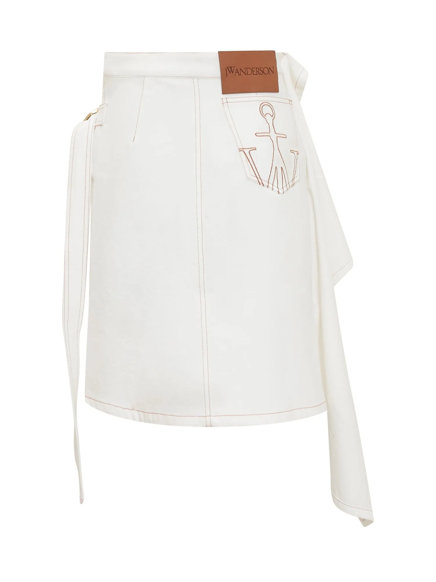 JW Anderson Asymmetric Draped Denim Skirt