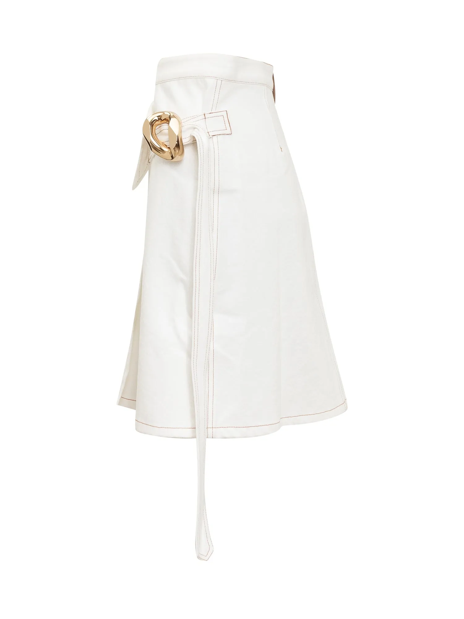 JW Anderson Asymmetric Draped Denim Skirt