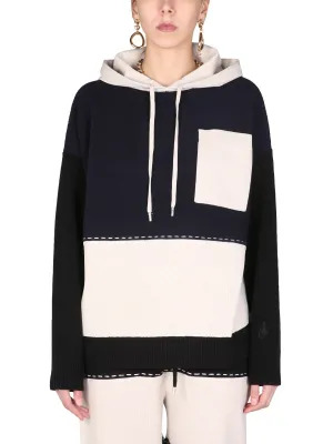 JW Anderson Colorblock Drawstring Hoodie