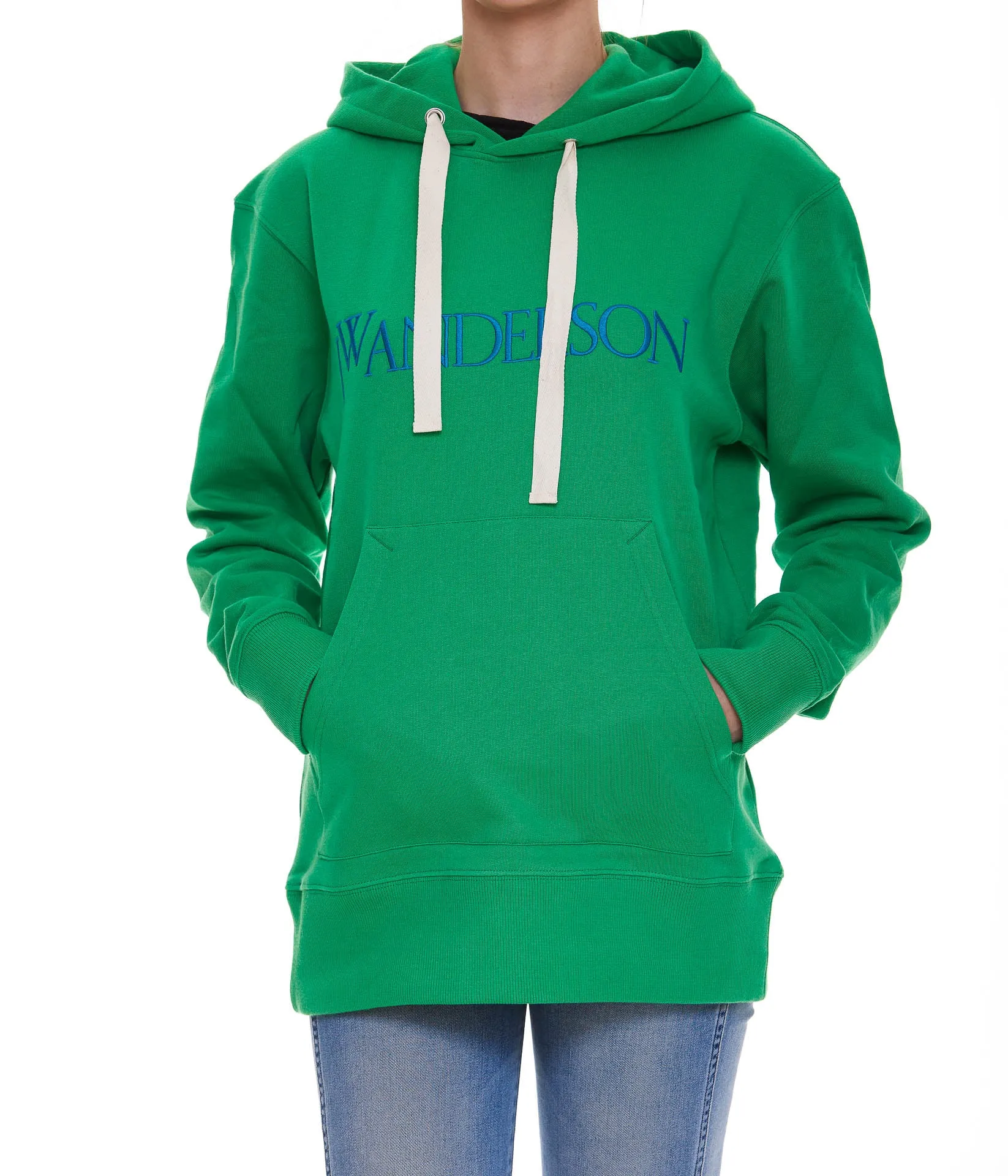 JW Anderson Logo Embroidered Drawstring Hoodie