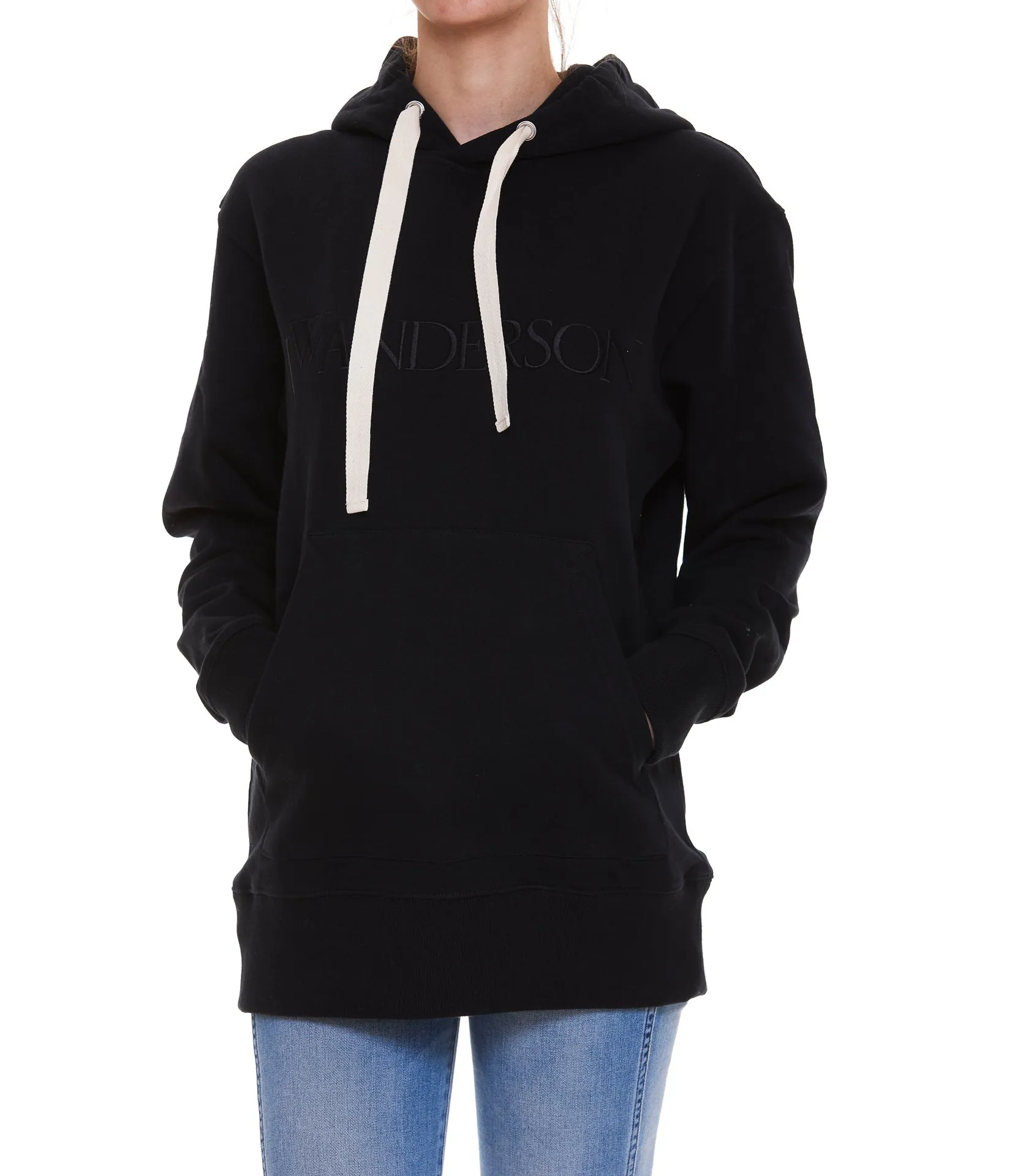JW Anderson Logo Embroidered Drawstring Hoodie