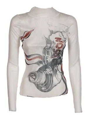 JW Anderson Printed Turtleneck Top