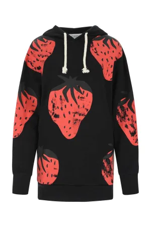JW Anderson Strawberry Printed Drawstring Hoodie