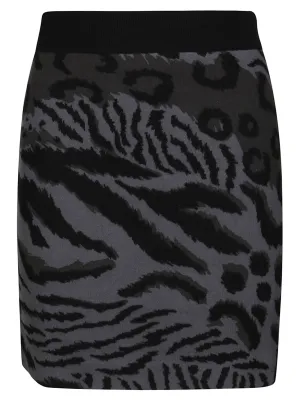 Kenzo Animal Print Mini Skirt