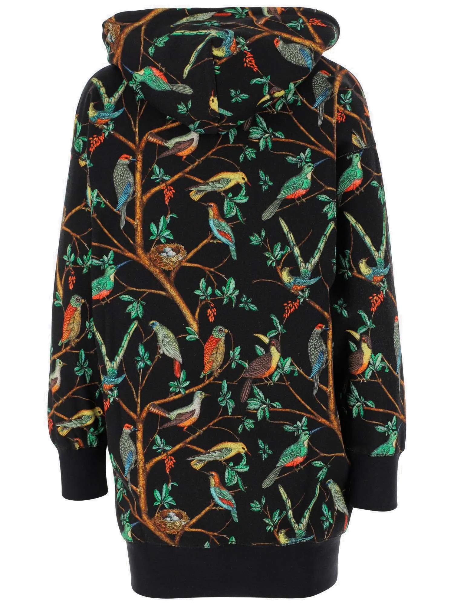Kenzo Birds Printed Hoodie Dress