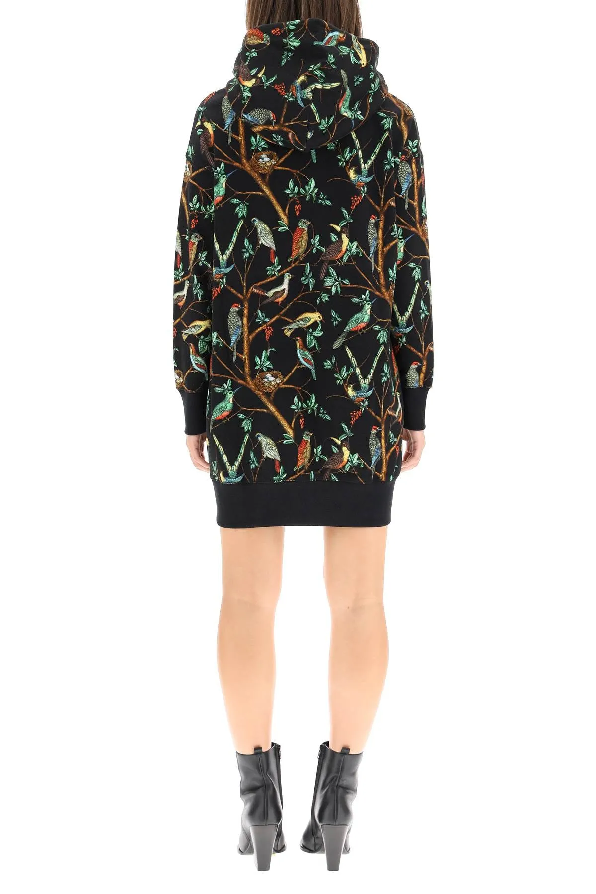Kenzo Birds Printed Hoodie Dress