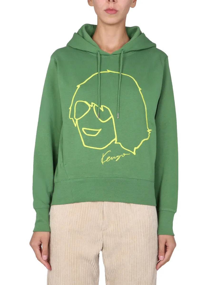 Kenzo Graphic Print Hoodie