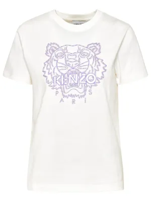 Kenzo Logo Embroidered Crewneck T-Shirt