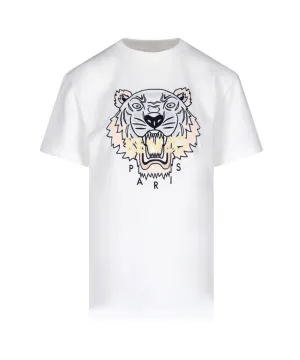 Kenzo Logo Embroidered Crewneck T-Shirt