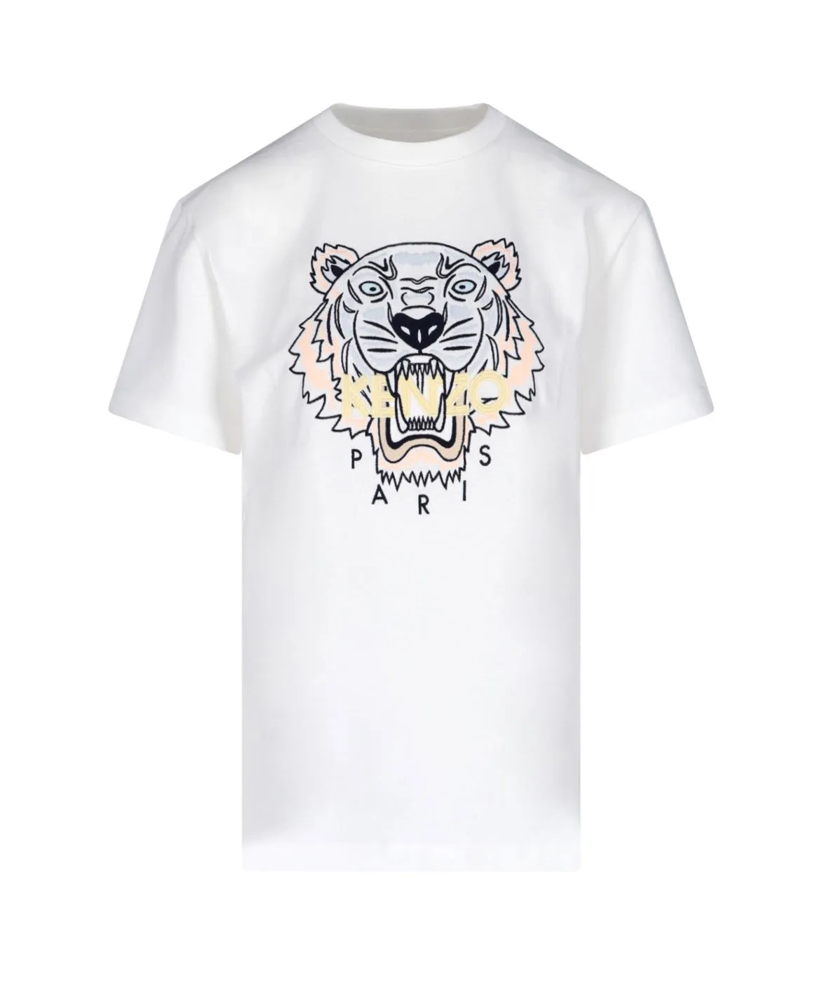 Kenzo Logo Embroidered Crewneck T-Shirt