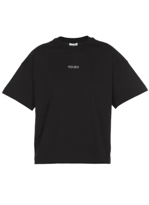 Kenzo Logo Printed Crewneck T-Shirt