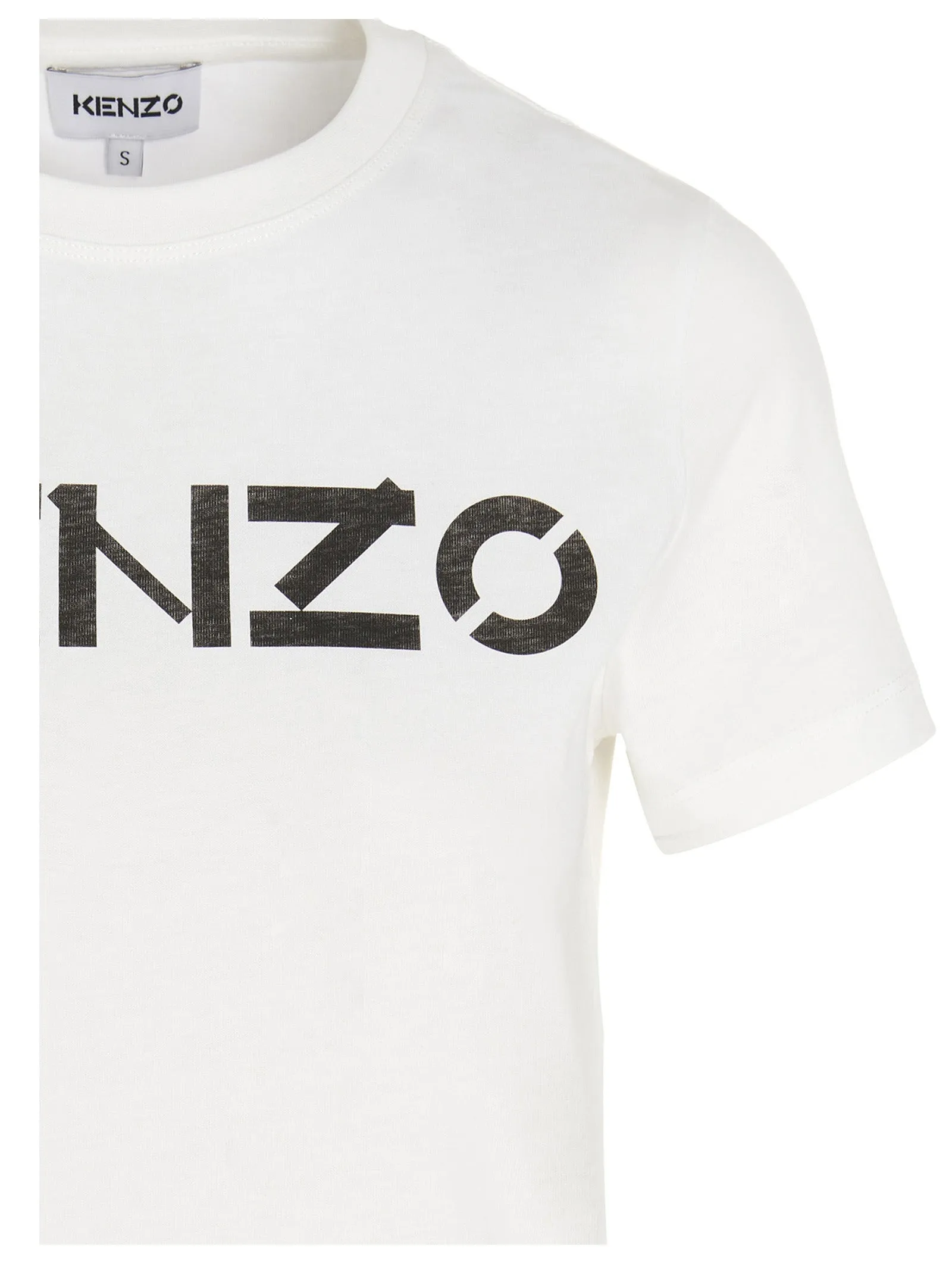 Kenzo Logo Printed Crewneck T-Shirt