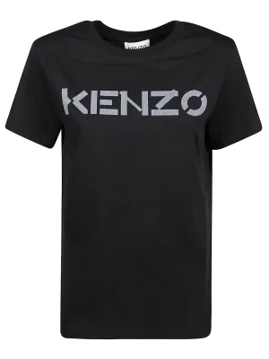 Kenzo Logo Printed Crewneck T-Shirt