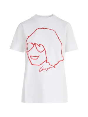 Kenzo Logo Printed Crewneck T-Shirt