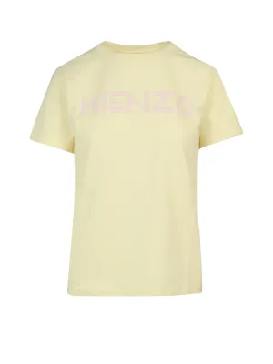 Kenzo Logo Printed Crewneck T-Shirt