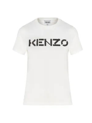 Kenzo Logo Printed Crewneck T-Shirt