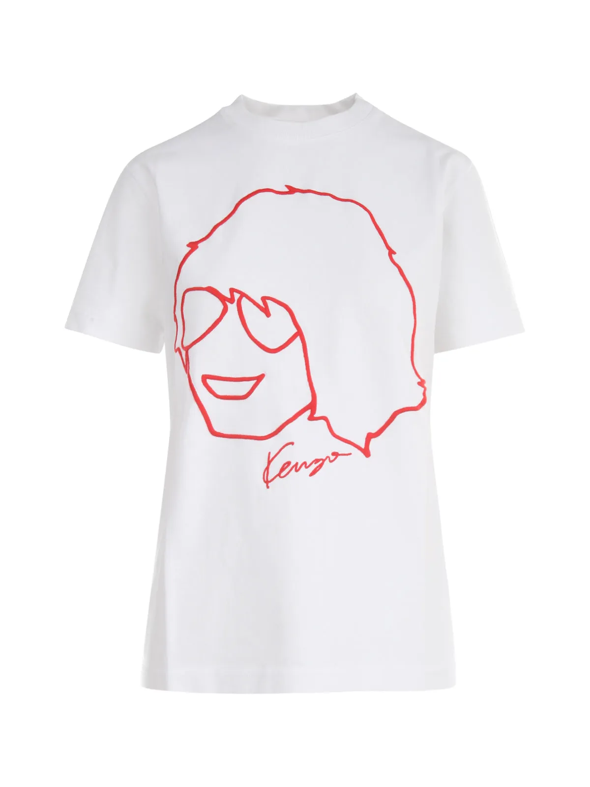 Kenzo Logo Printed Crewneck T-Shirt