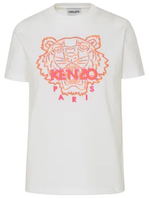 Kenzo Tiger Embroidered Crewneck T-Shirt