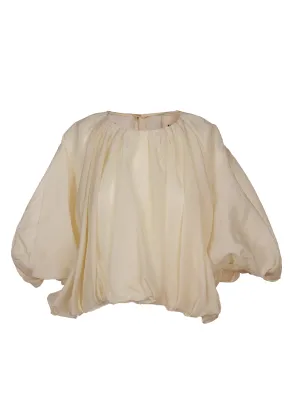 Khaite Alma Gathered Top