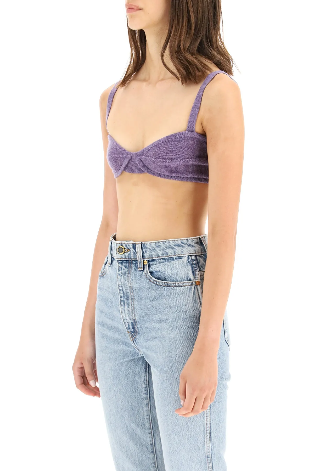 Khaite Eda Knit Bralette Top
