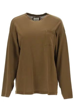 Khaite Pocket Detailed Long-Sleeved T-Shirt