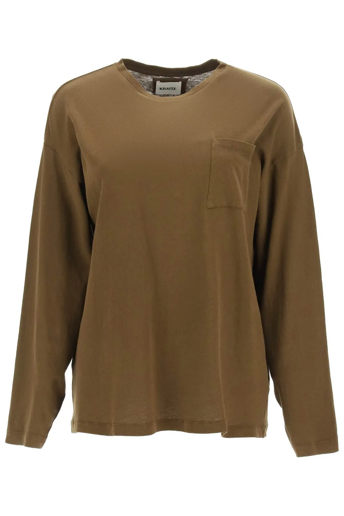 Khaite Pocket Detailed Long-Sleeved T-Shirt