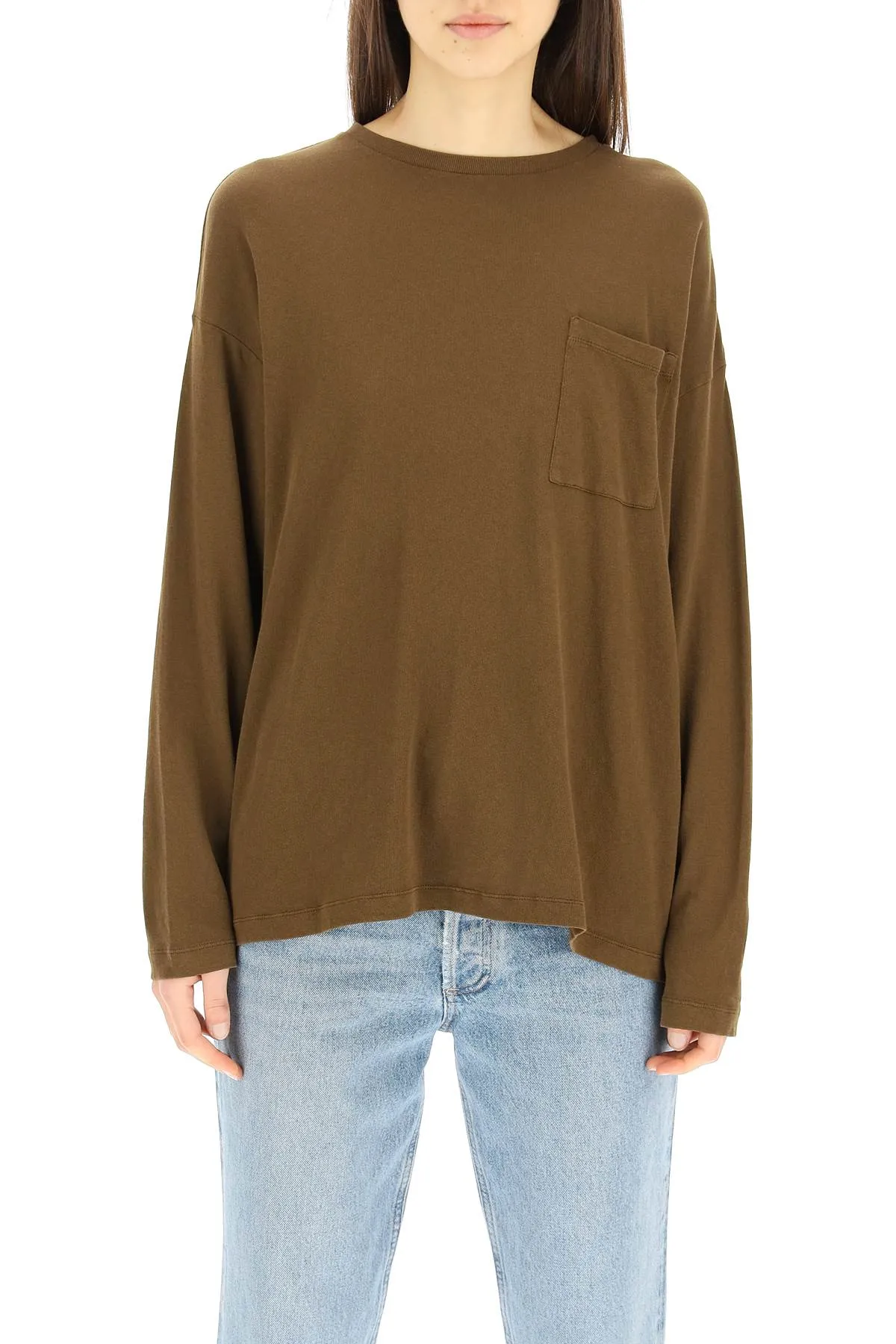 Khaite Pocket Detailed Long-Sleeved T-Shirt