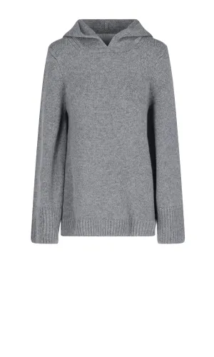 Khaite Ribbed-Knit Hoodie