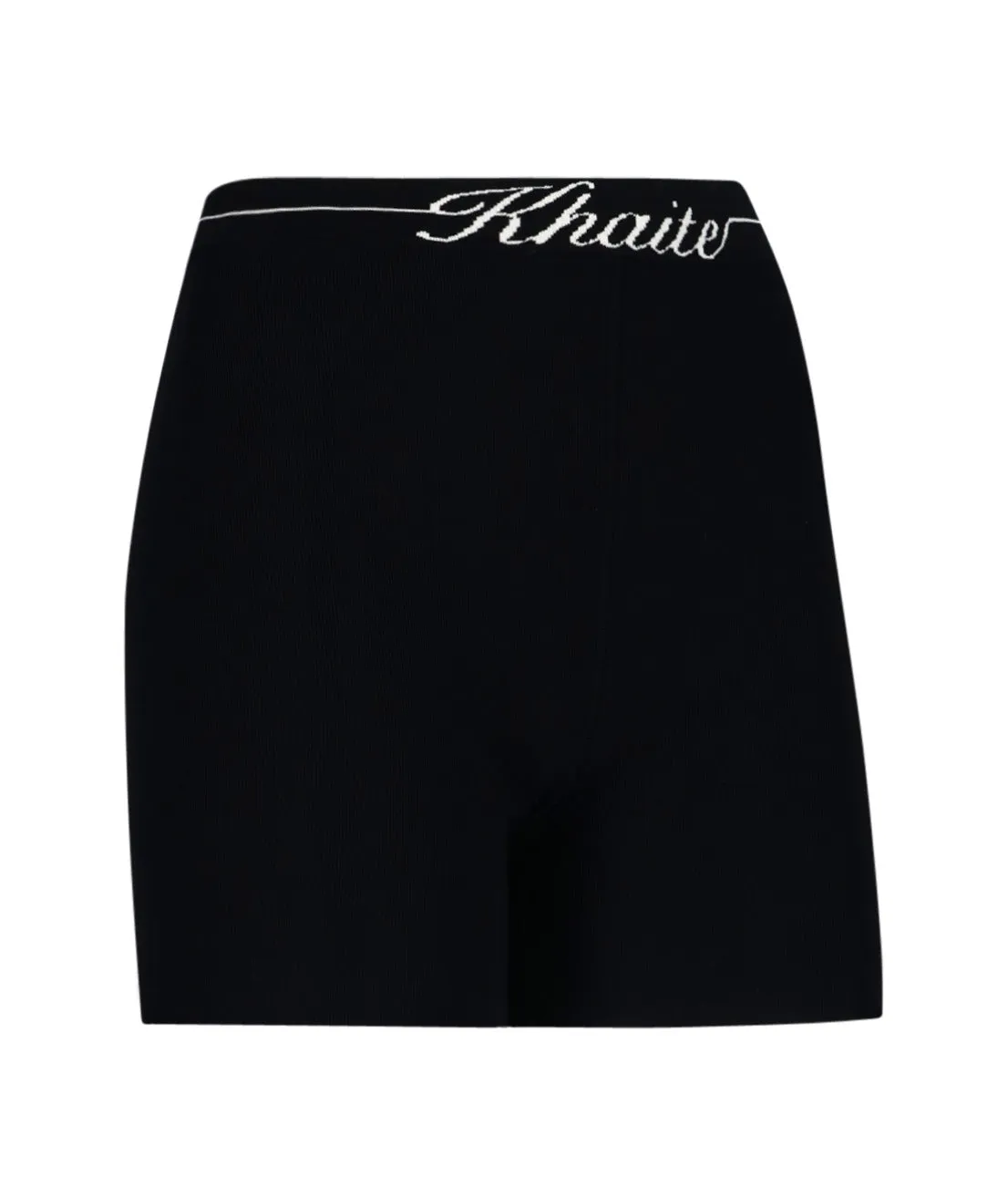 Khaite Script Logo Intarsia Bike Shorts