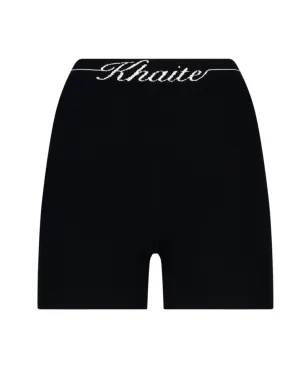 Khaite Script Logo Intarsia Bike Shorts