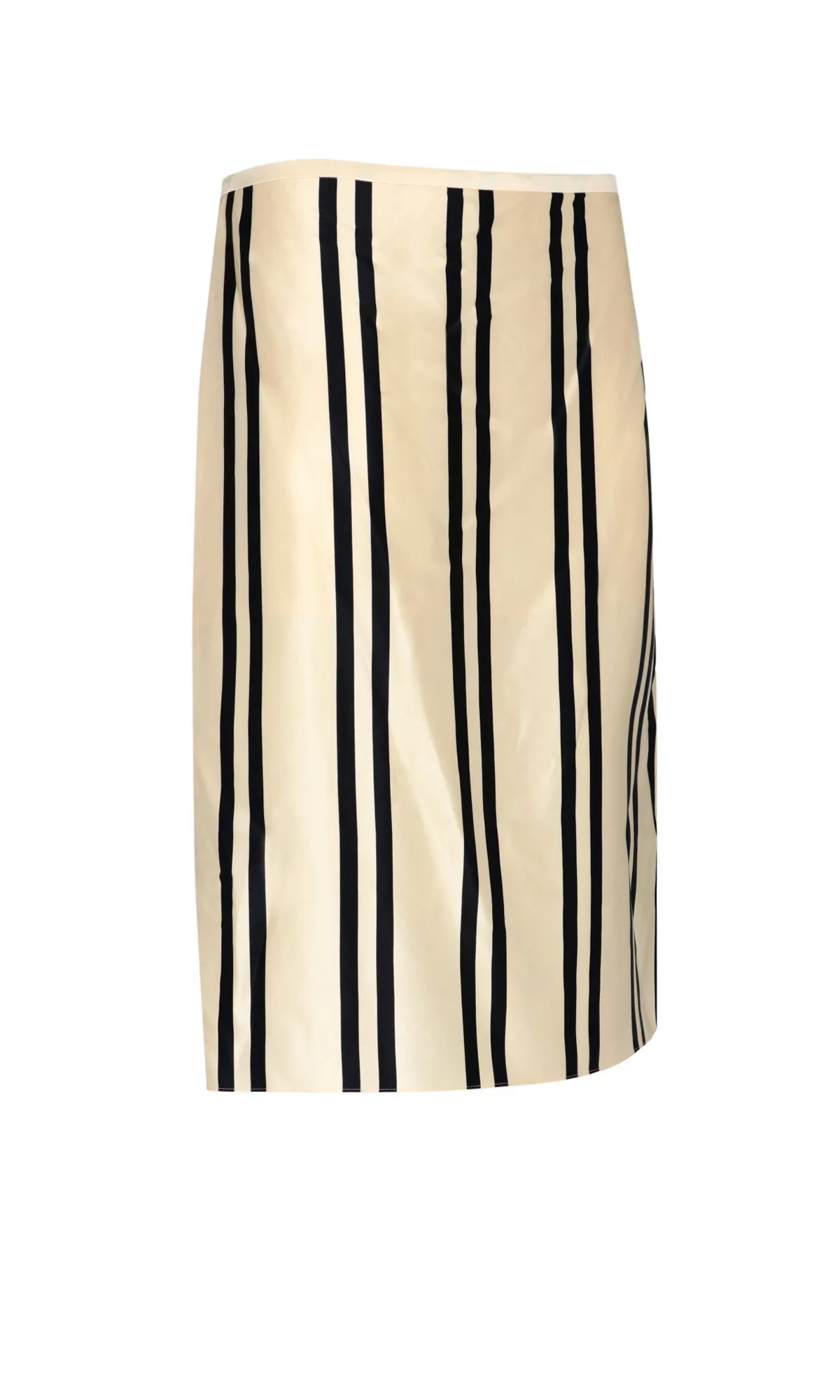 Khaite Striped Knee Length Skirt