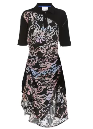 Koch Asymmetric Short-Sleeved Shirt Dress