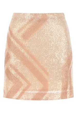 Koch Geometric Printed Sequinned Skirt