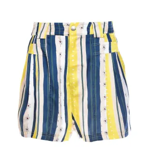 Koch High Waist Striped Shorts