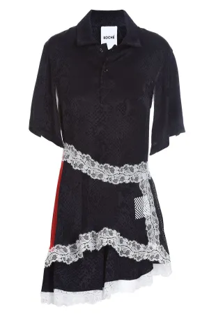 Koch Lace Detailed Short-Sleeved Shirt
