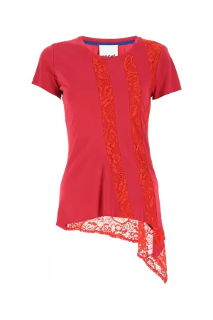 Koch Lace-Embroidered Crewneck T-Shirt